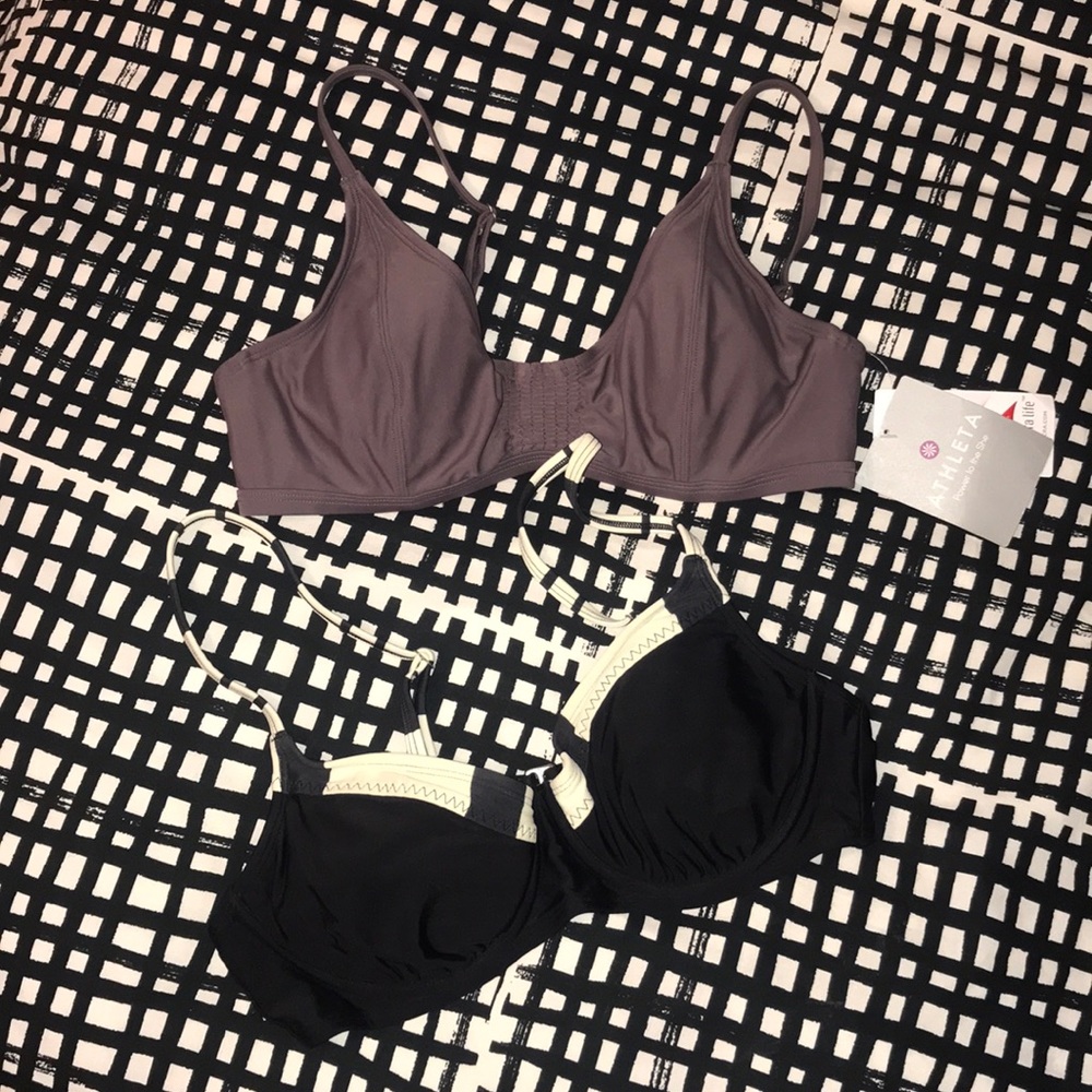 Althleta purple bikini top